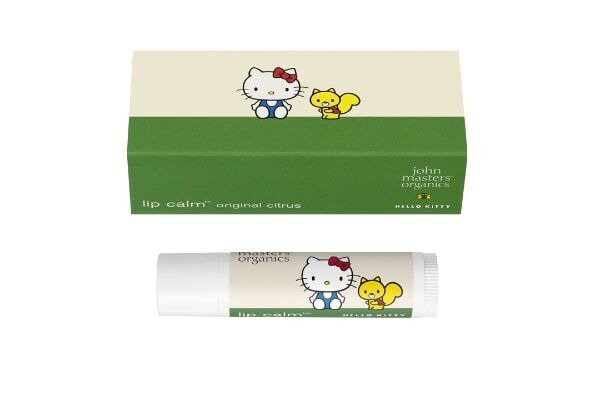 john masters organicsとハローキティが初コラボ！　リップカーム、ヘアブラシの限定品を発売