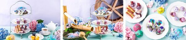 【東京プリンスホテル】“ちょこん”と座るリスがかわいい！　窓辺で楽しむ華やかな「あじさいアフタヌーンティー」開催