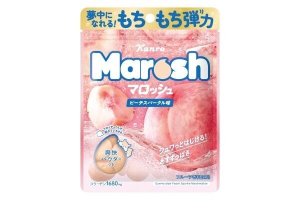 「もちもち弾力食感×シュワっと口どけ」がクセになる！　「マロッシュ」初のピーチフレーバーが数量限定で登場