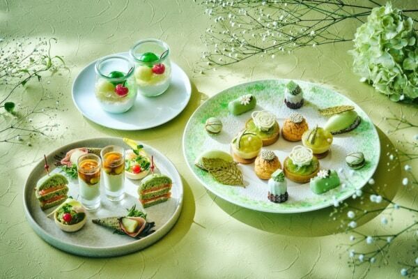 梅雨の季節におすすめ。ザ・プリンスギャラリー 東京紀尾井町、芳醇なメロンを味わえる“グリーンが美しい”アフタヌーンティー登場