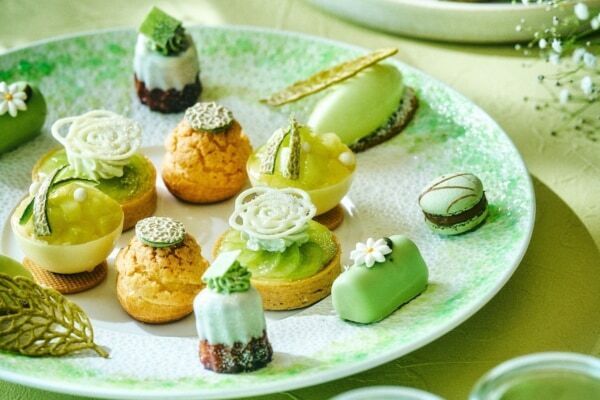 梅雨の季節におすすめ。ザ・プリンスギャラリー 東京紀尾井町、芳醇なメロンを味わえる“グリーンが美しい”アフタヌーンティー登場