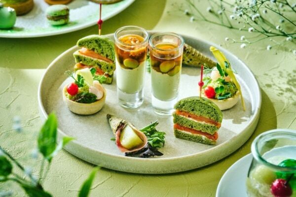 梅雨の季節におすすめ。ザ・プリンスギャラリー 東京紀尾井町、芳醇なメロンを味わえる“グリーンが美しい”アフタヌーンティー登場