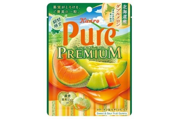 濃密ジュレがとろけだす！　ピュレグミプレミアムに夏らしい「沖縄産パイナップルスパークリング」「北海道産ダブルメロン」が期間限定で登場