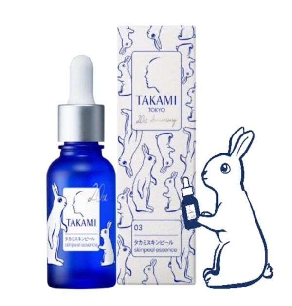 タカミ スキンピール20周年記念、アーティスト 河原シンスケ氏が描くpetit usagiが寄り添う限定デザインが登場！
