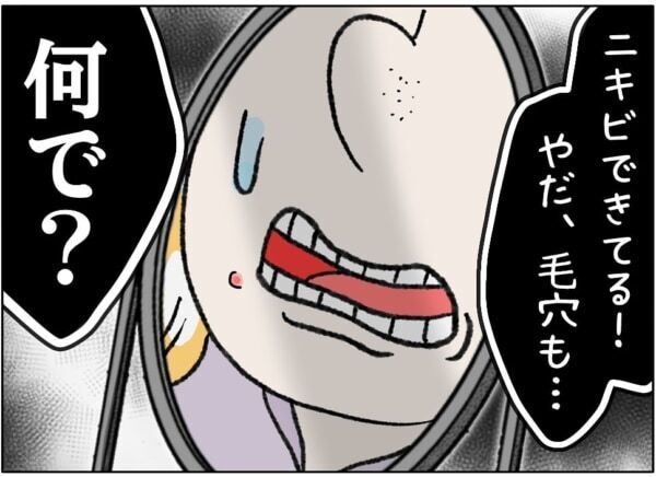 何この低い鼻!!!　ニキビも毛穴も、顔も丸くてパンパンだし……。自分の容姿が受け入れられない女子高生。「こんなの私じゃない」と否定しはじめて……【ないものねだりの女達。 #686】