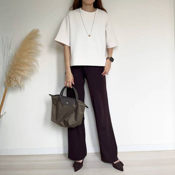 【ユニクロ】名品パンツでつくる！　秋らしさ満点の大人セットアップコーデ