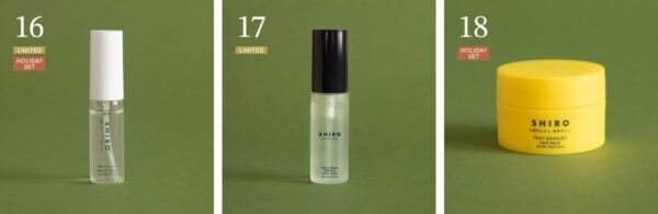 【SHIRO】HOLIDAY 2025「ADVENT CALENDAR / HOLIDAY SET」を発売