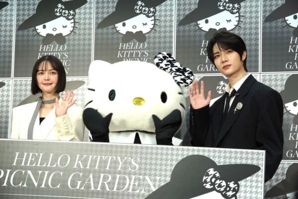 BEOMGYU＆玉城ティナがハローキティに大興奮！　サンリオ、六本木ヒルズでHELLO KITTY’S PICNIC GARDEN開催中