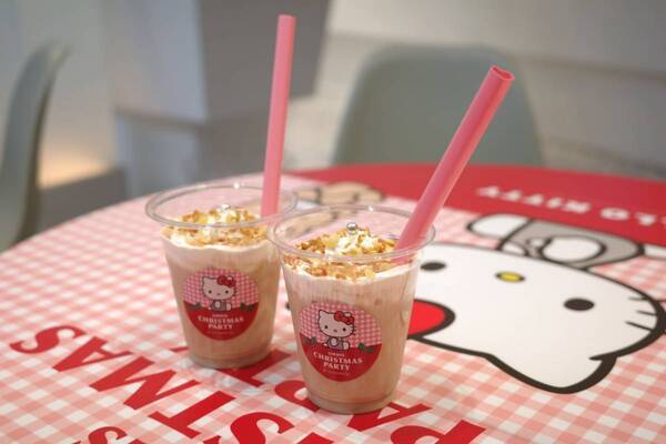 ハローキティ×『SKINCARE LOUNGE BY ORBIS』クリスマスイベントを開催！　限定ボトル、ドリンクに来店イベントも