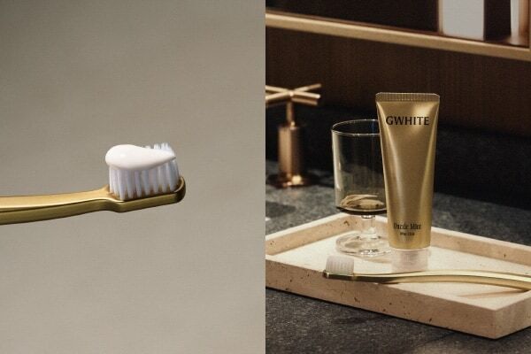 削らず吸着して落とす！　ゴールドマイクロシリカ配合のホワイトニングハミガキ「GWHITE」が登場