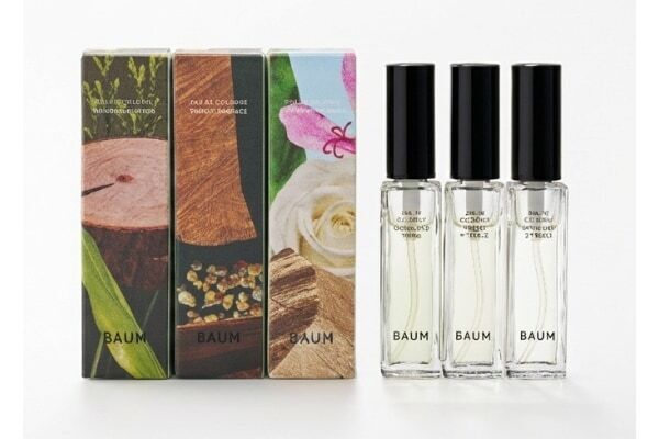 好評につき再登場！　BAUM、樹木が香るオーデコロンのミニサイズ3種を再発売