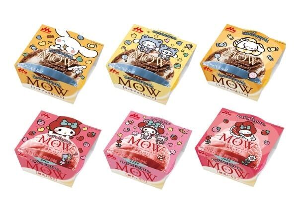 シナモロール＆マイメロディの表情がかわいい！　アイス「MOW（モウ）」がサンリオキャラクターと初コラボ