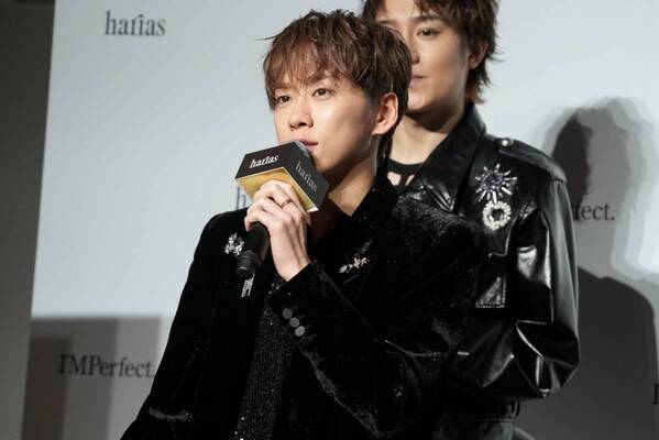 IMP. メンバーのメイクのこだわりは？　HARIAS新CM発表会で新TVCM撮影秘話も披露