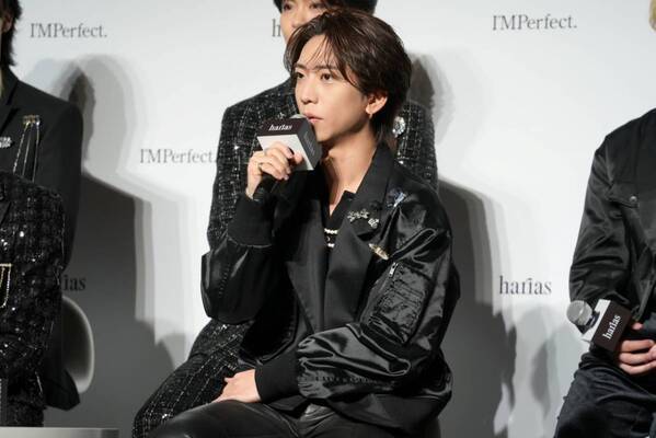 IMP. メンバーのメイクのこだわりは？　HARIAS新CM発表会で新TVCM撮影秘話も披露