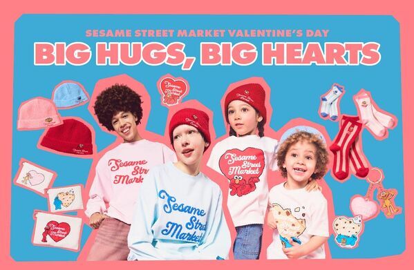 ポップでかわいい世界に心ときめく。【セサミストリートマーケット】バレンタインコレクションを発売