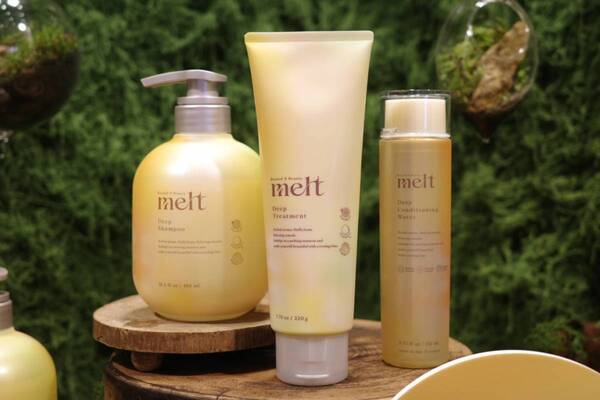 休息美容『melt』からダメージケアの「ディープシリーズ」新登場。『MEMEME』『エッセンシャル』では“さらツヤ髪”アイテム発売！