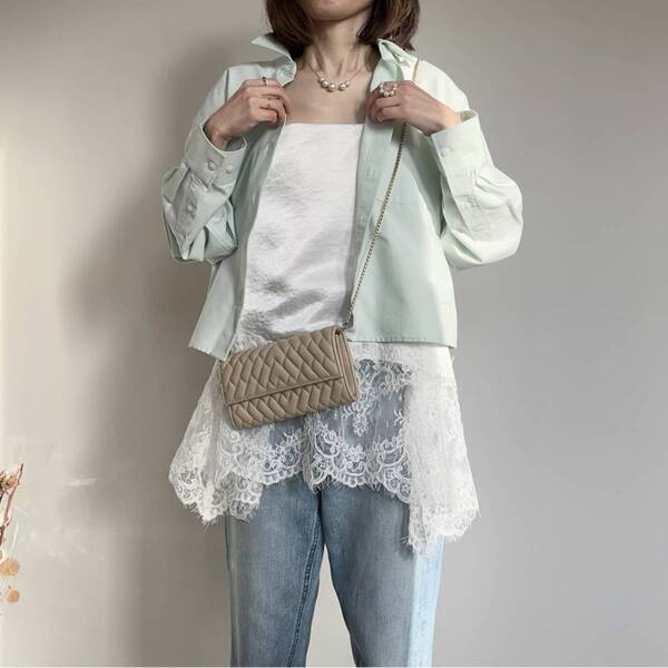 垢抜けたい人必見！　レースキャミソールでかなえる冬→春の着回しコーデ