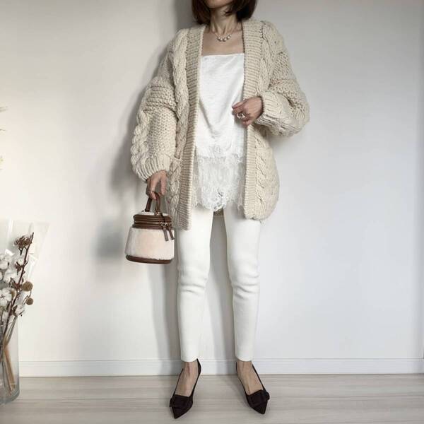 垢抜けたい人必見！　レースキャミソールでかなえる冬→春の着回しコーデ