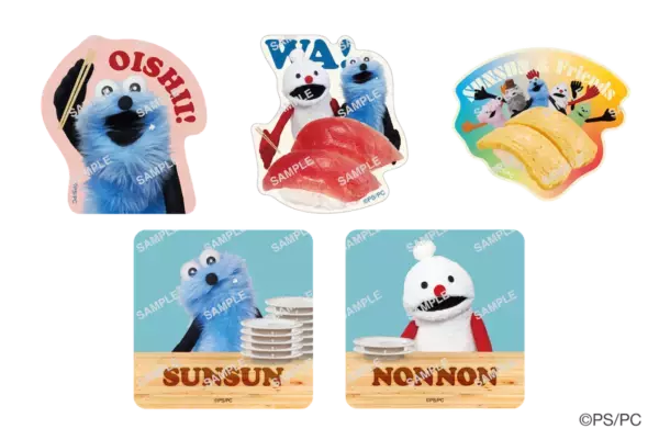 回転すしスシロー×パペットスンスン。限定グッズ付きメニューなど登場！