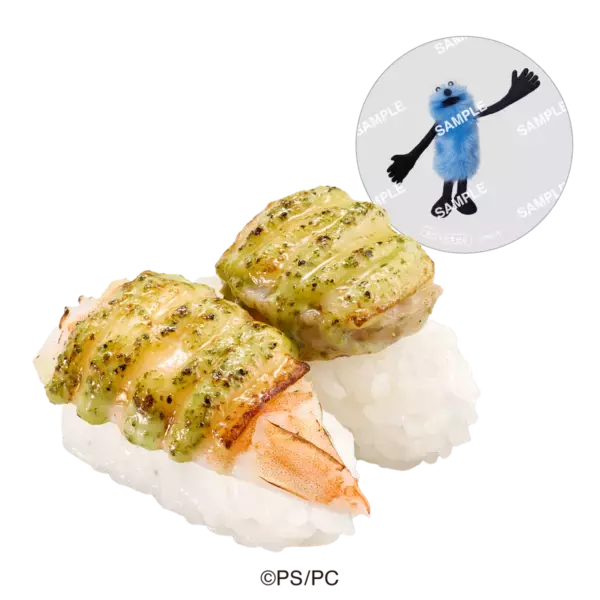 回転すしスシロー×パペットスンスン。限定グッズ付きメニューなど登場！