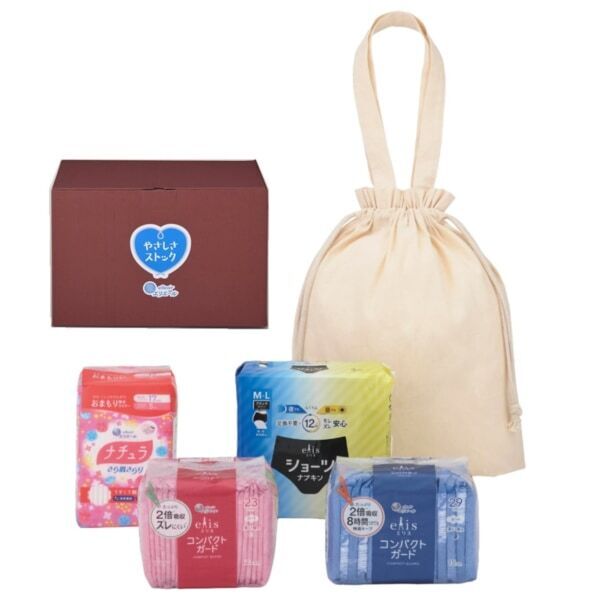 日常も災害時も、女性の生理に寄り添う。エリエール初の防災セット「やさしさストック」新発売