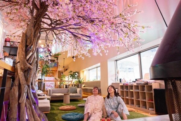 銭湯でお花見って？ 埼玉の「おふろcafe utatane」でインドアお花見イベントを開催中