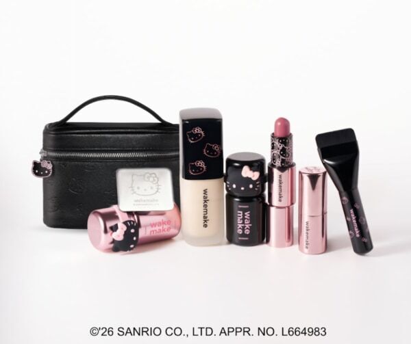 ハローキティとコラボ！　「wakemake」に大人かわいい限定コラボコスメが登場
