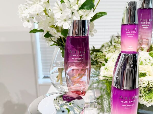 Aujuaの新ライン「MIRAGERY」がデビュー。うねり、広がりケアで美フォルム髪へ！