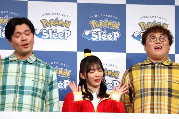 櫻坂46・森田ひかる＆マユリカが力を抜いて「ほげ～」。『Pokémon Sleep』が提案するおやすみ前のリラックス「ほげーたいそう」を体験