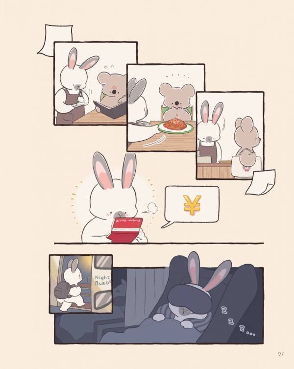 大好きな推しに会うまで。音楽番組は全力リアタイして、夜行バスでライブ会場に向かうウサギに大共感【コアラ絵日記4 #14】