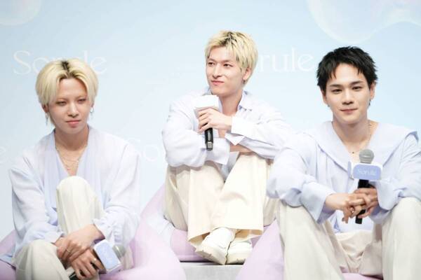 JO1がSorule新CM発表会に登壇！　メンバー1番の“やわらか髪”は白岩瑠姫