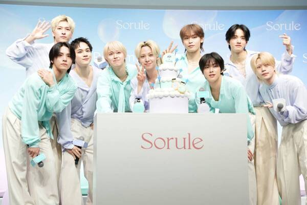 JO1がSorule新CM発表会に登壇！　メンバー1番の“やわらか髪”は白岩瑠姫