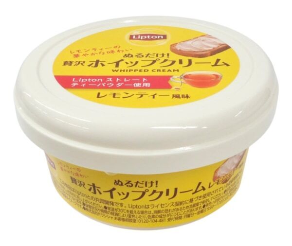 Lipton紅茶使用。紅茶のフレーバーが楽しめるホイップタイプのクリーム発売