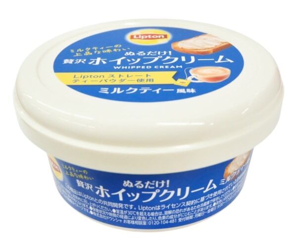 Lipton紅茶使用。紅茶のフレーバーが楽しめるホイップタイプのクリーム発売