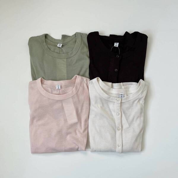 【GU】大人気シアーシリーズにカーディガン登場！　マネしやすい春のレイヤードコーデを紹介