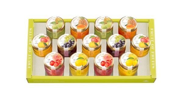 モロゾフの春夏限定商品がリニューアル。国産果実を閉じ込めたガラス瓶入り「フルーツ オブ フルーツ」