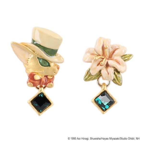 ジブリファン必見。『耳をすませば』の猫の人形「バロン」と「ルイーゼ」のピアスセットが登場！