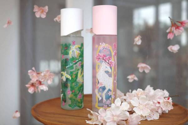 桜杏仁風味の限定ドリンクも！　オルビス表参道旗艦店で桜×アートイベント第二弾開催中