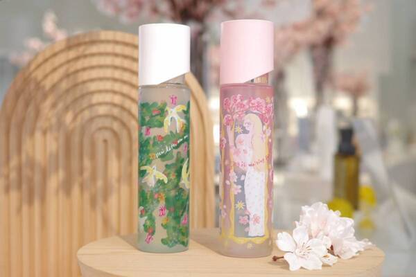 桜杏仁風味の限定ドリンクも！　オルビス表参道旗艦店で桜×アートイベント第二弾開催中