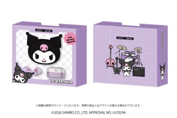 AVIOT×クロミ＆シナモロールデザインのワイヤレスイヤホンが登場！　かわいいおしゃべりボイスも収録