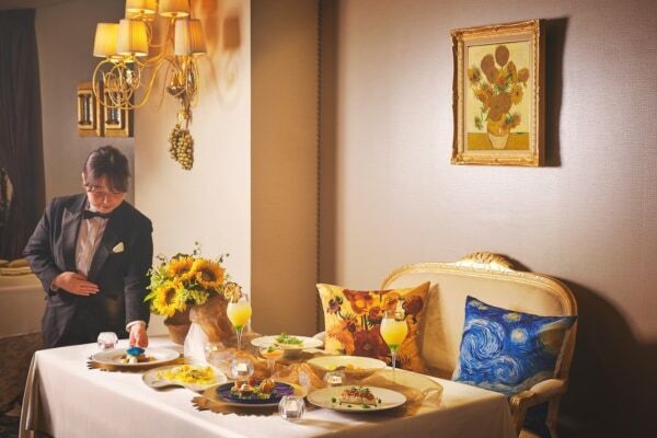 名画を料理で。南仏の陽光や夜の情景に彩られたゴッホの名画を料理で巡る特別コース