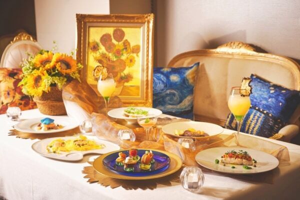名画を料理で。南仏の陽光や夜の情景に彩られたゴッホの名画を料理で巡る特別コース