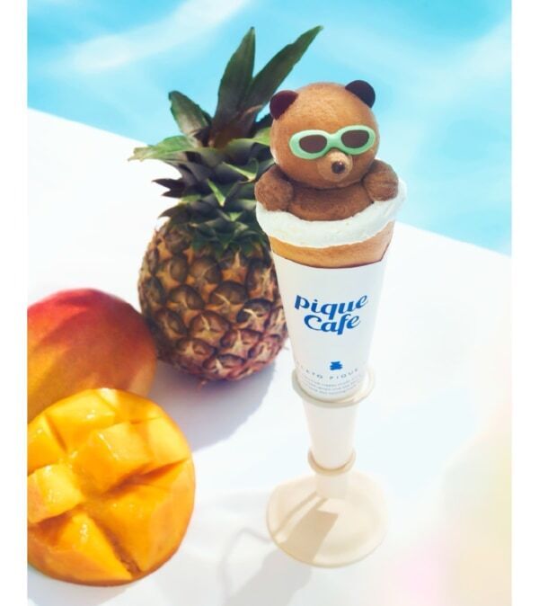 【gelato pique cafe】カラフルなサングラスをかけたベアが主役のフェア開催
