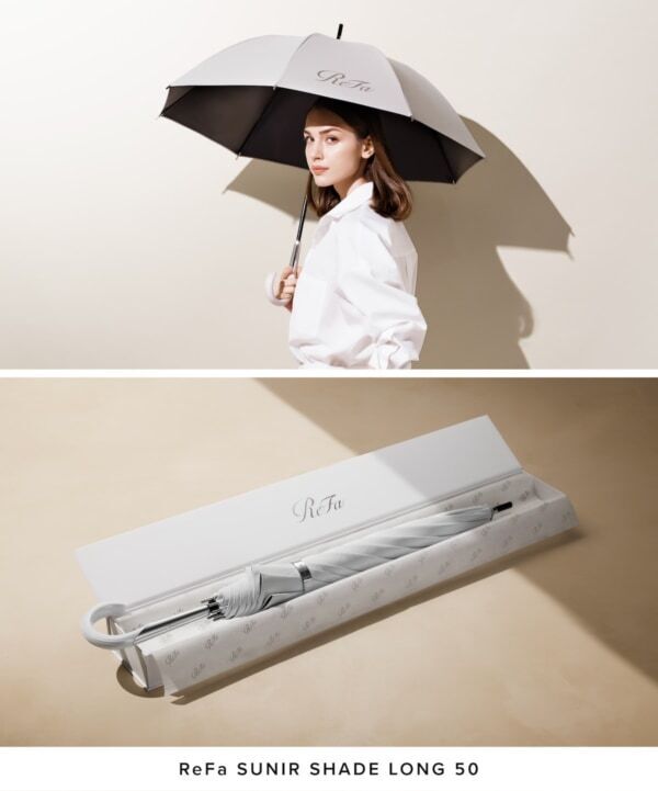 RefaからBEAUTY日傘「ReFa SUNIR SHADE」が発売！　髪と肌を守る独自技術を搭載