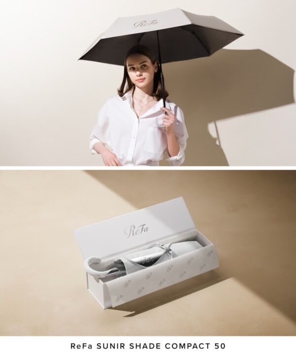 RefaからBEAUTY日傘「ReFa SUNIR SHADE」が発売！　髪と肌を守る独自技術を搭載