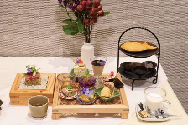 いちじく×ライラックカラーが上品。ファンケル銀座で味わう、おいしさとヘルシーをかなえるアフタヌーンティー