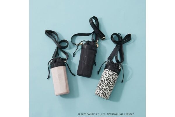 ハローキティデザインの甘すぎないシックなレイングッズがそろう。OPAQUE.CLIPからサンリオコラボデザインが登場