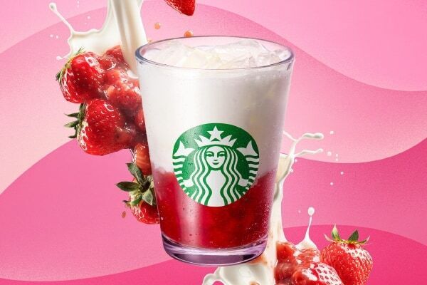 スタバ新作はごろっといちご＆つぶつぶチョコ！　オンラインでコラボレーションネイルも登場