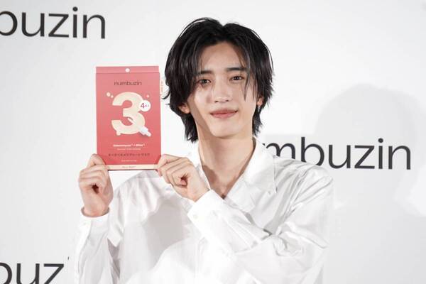 numbuzin新TVCMに道枝駿佑が出演！　お気に入りシートマスクは“5番”。透明感の秘訣を語る