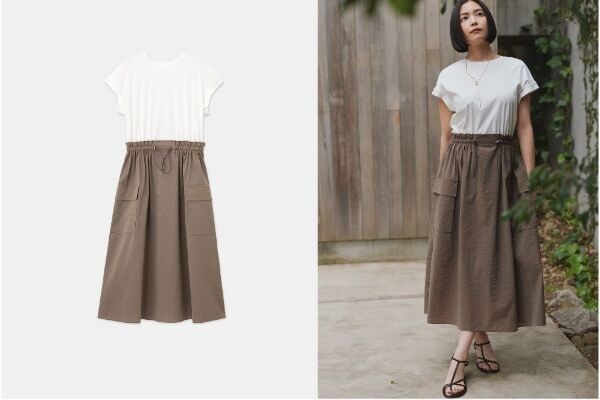 一枚で着映えと体型カバーをかなえる。PLSTからワンピースコレクション「Everyday Dress」が登場